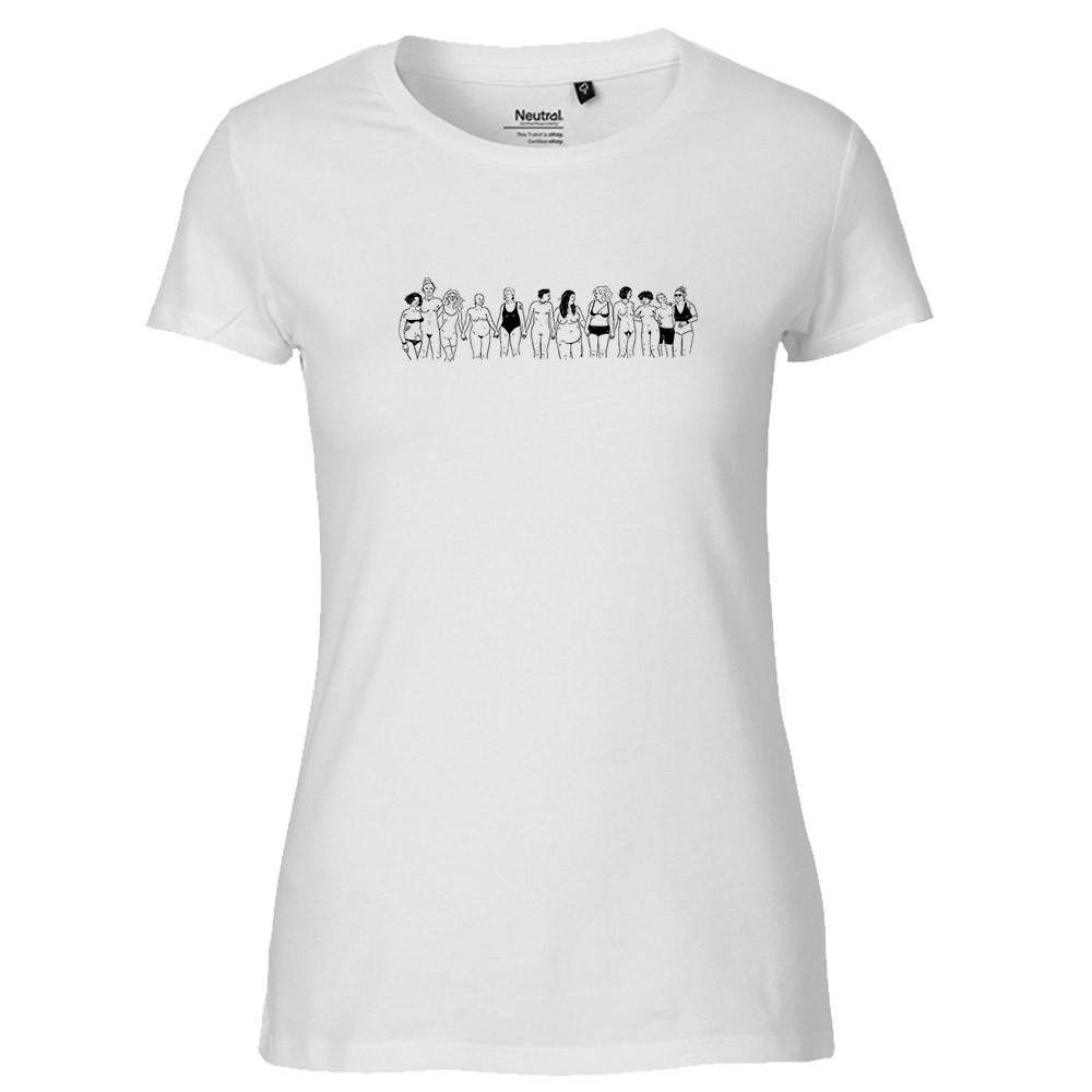 T-Shirt »Menschenkette« femininer Schnitt